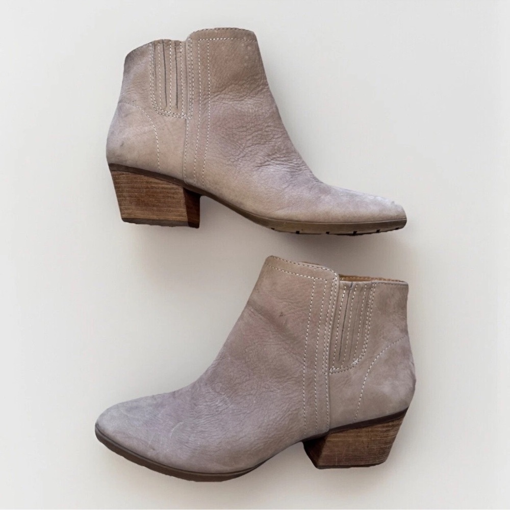 Blondo Valli Ankle Boots Sz 8.5 Tan Leather Waterproof Womens Party Office City